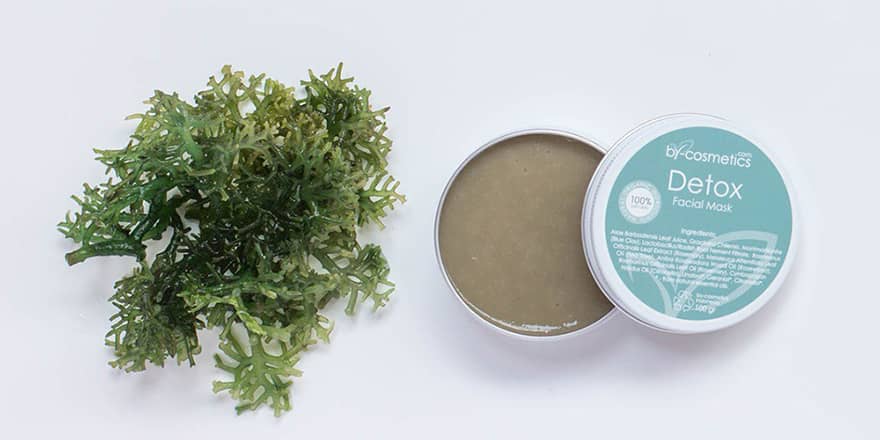 fresh seaweed and aloe face masks
